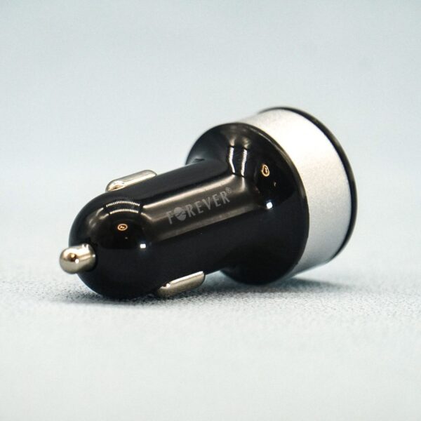 Автомобільний зарядний пристрій у прикурювач USB Forever CC-03 + кабель Micro USB, колір чорний