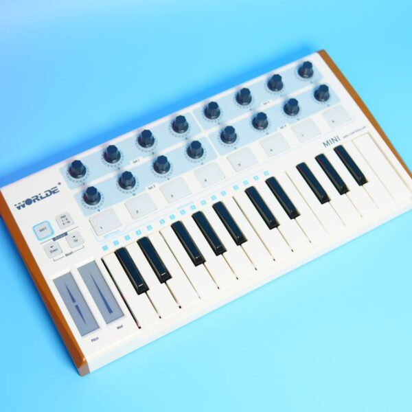 Ультрапортативний MIDI-контролер Worlde USB 25 клавіш для професійної роботи