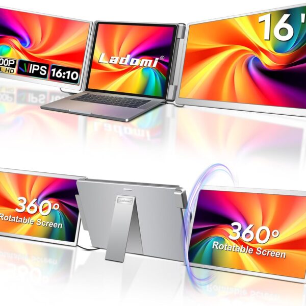 Портативний розширювач екрана 16" Ladomi FHD 1200P