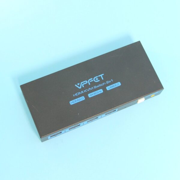 KVM-перемикач CMSTECD VP-SW204 DisplayPort 8K/60Hz – KVM Switch на 2 комп'ютери з 4 USB 3.0 портами