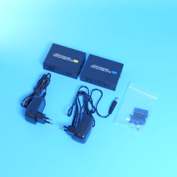 Подовжувач HDMI по витій парі до 60 м Full HD 1080p, HDMI Extender CAT5e/CAT6, комплект TX/RX з блоком живлення